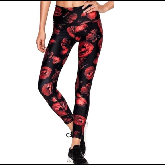 (SOLD) Victoria Secret Rose Leggings - Picture 1 of 6